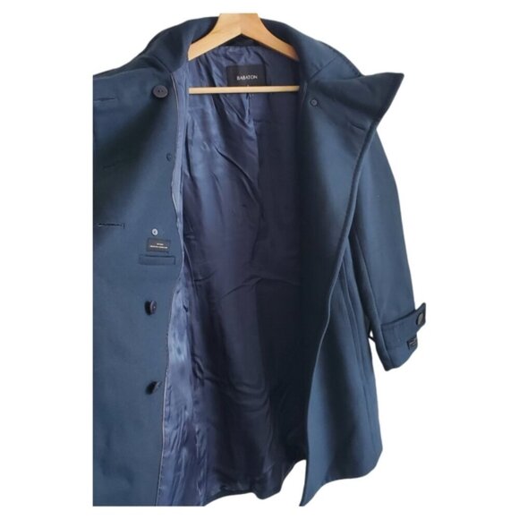 NWT Babaton Blue Grey Bromley Wool Coat Size Small - Picture 5 of 16